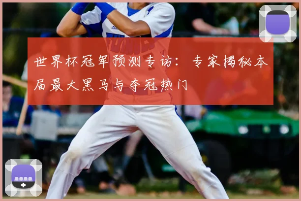 世界杯冠军预测专访:专家揭秘本届最大黑马与夺冠热门